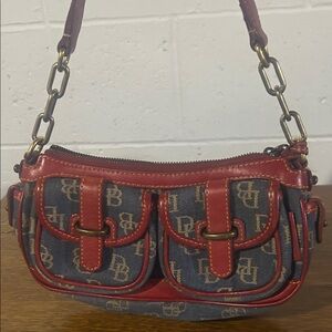 Dooney & Bourke Denim and Blue Shoulder Bag